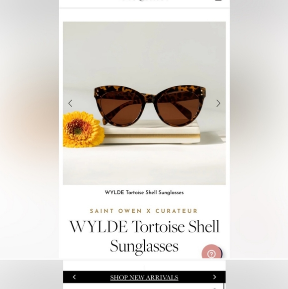 Saint Owen tortoise Shell sunglasses NEW $95 - Picture 4 of 4